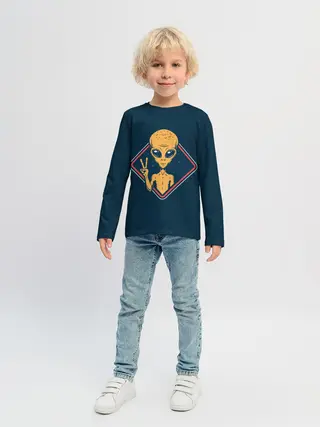 Детский лонгслив / НЛО / UFO