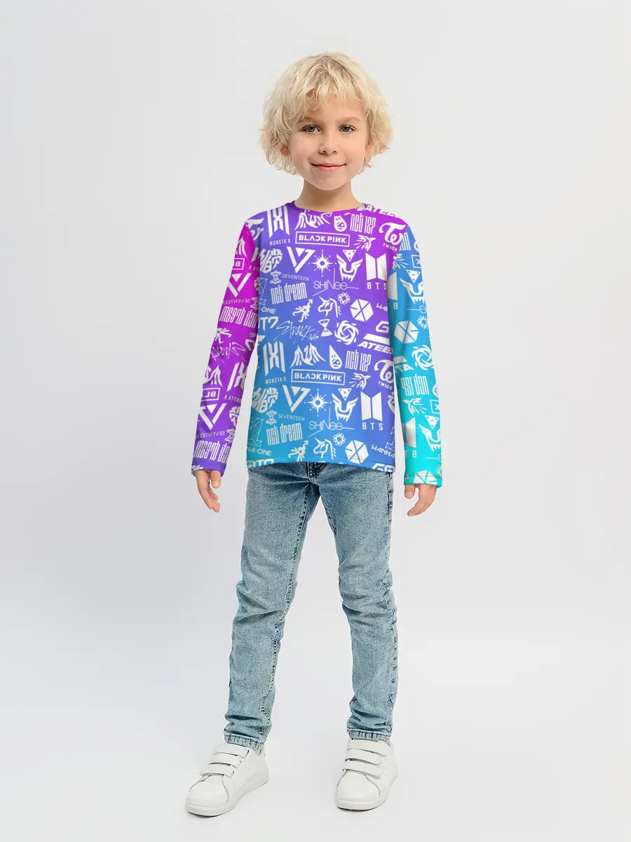 Детский лонгслив / K-POP | Лучшие Группы