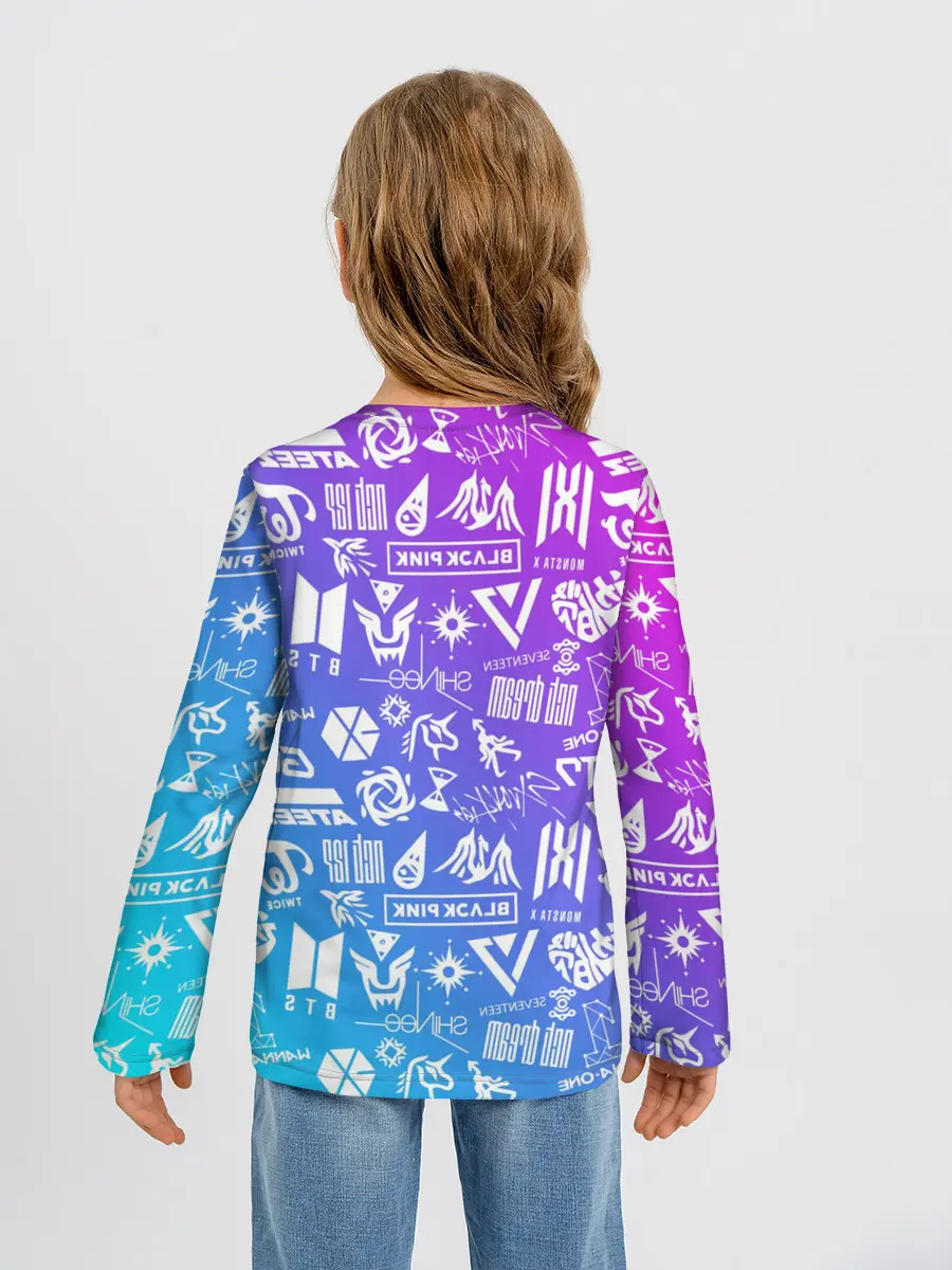 Детский лонгслив / K-POP | Лучшие Группы