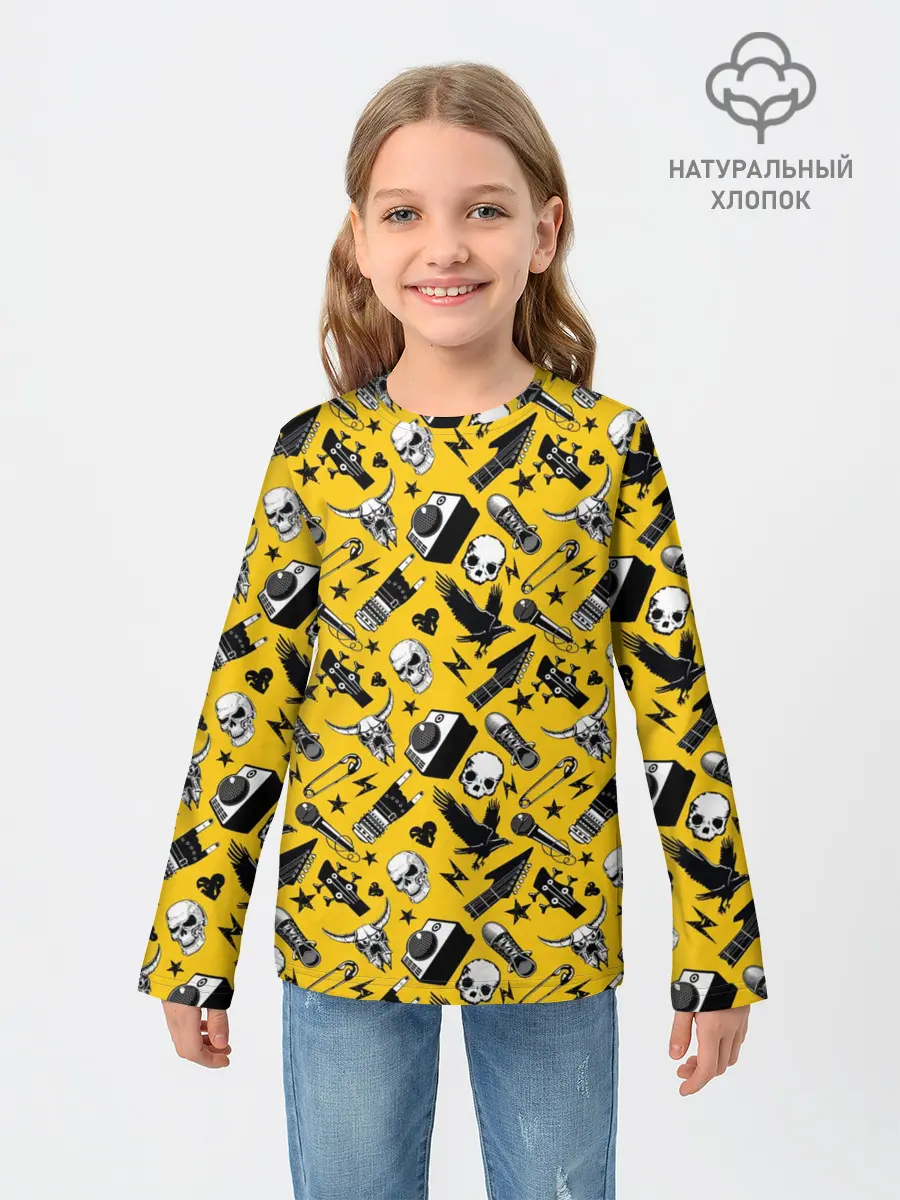 Детский лонгслив / Рок
