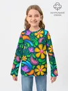 Детский лонгслив / ЯРКИЕ ЦВЕТЫ