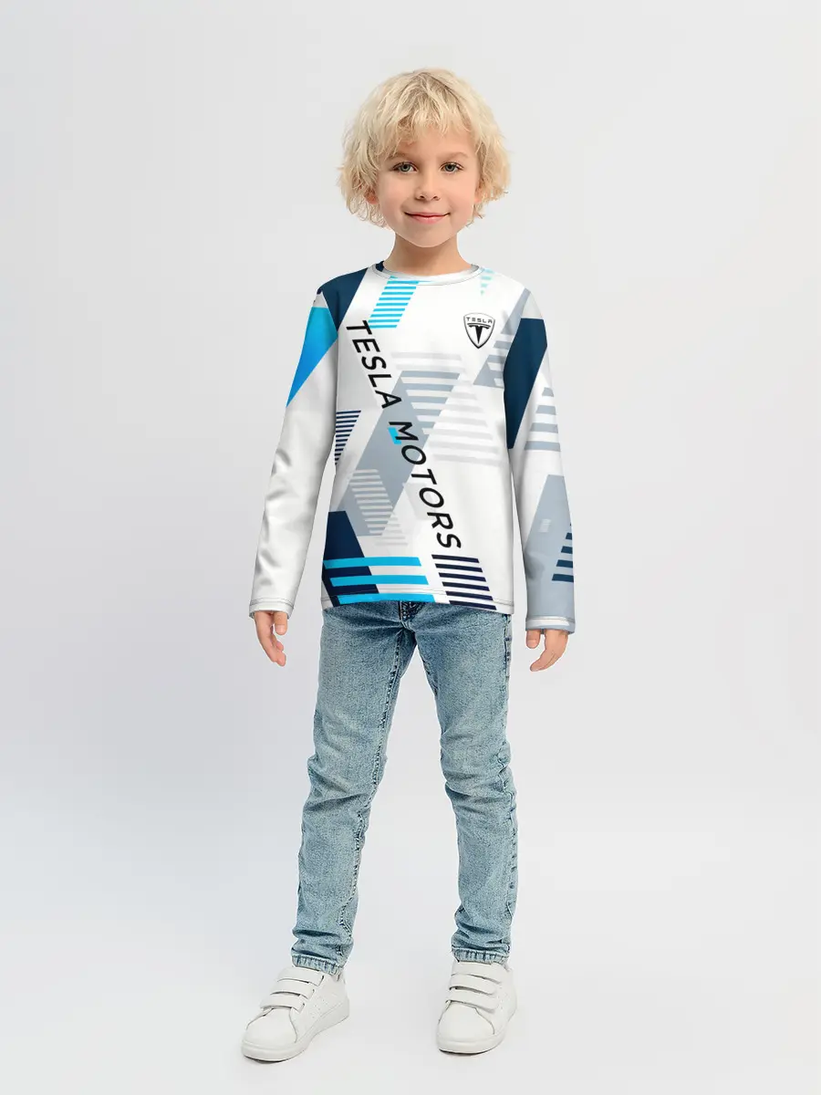 Детский лонгслив / Tesla