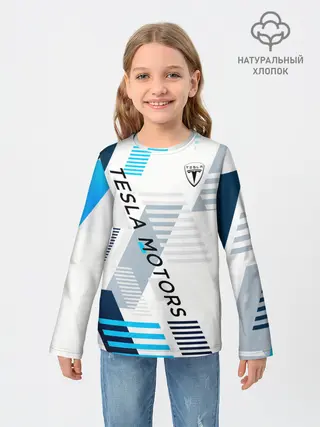 Детский лонгслив / Tesla