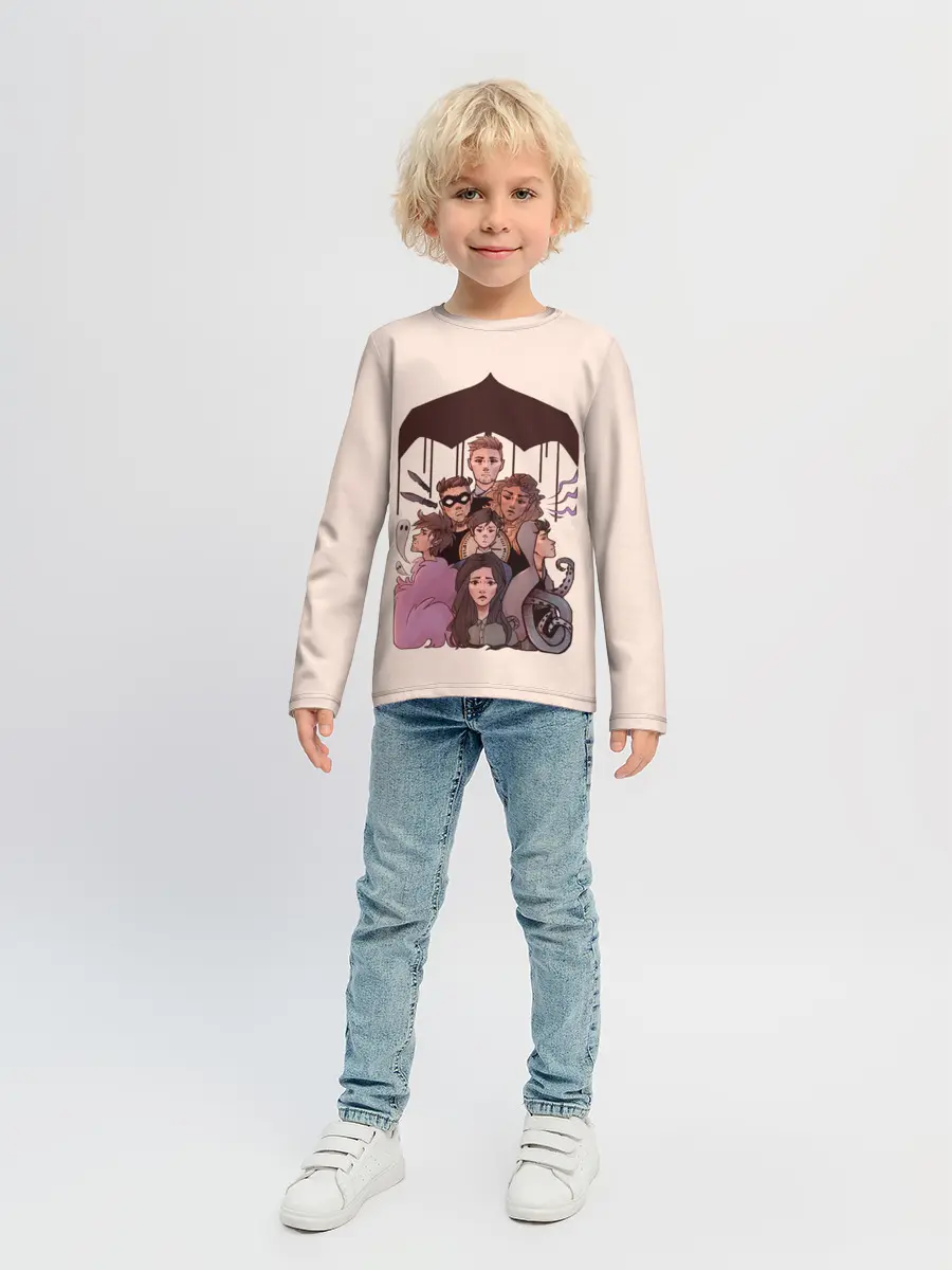 Детский лонгслив / Семья вместе