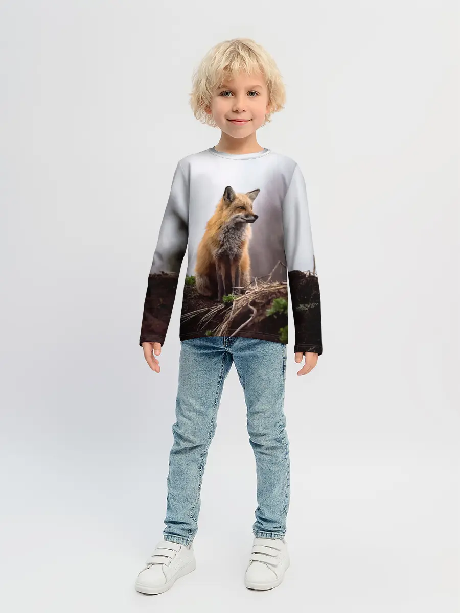 Детский лонгслив / Лиса