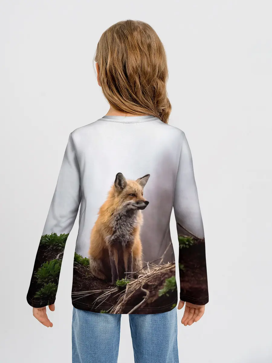 Детский лонгслив / Лиса