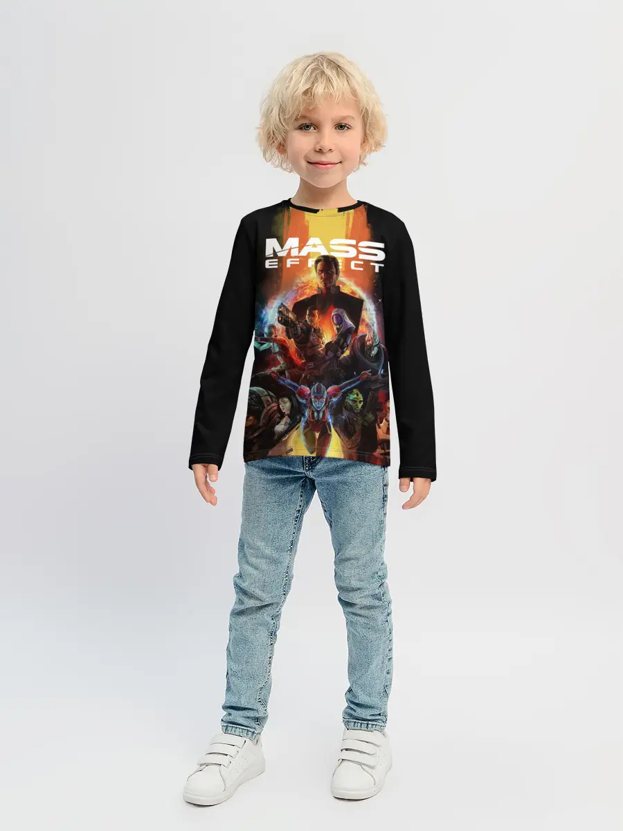 Детский лонгслив / mass effect
