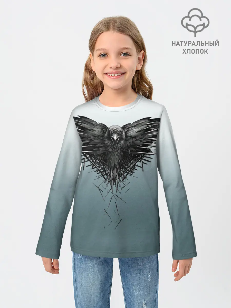 Детский лонгслив / Crow