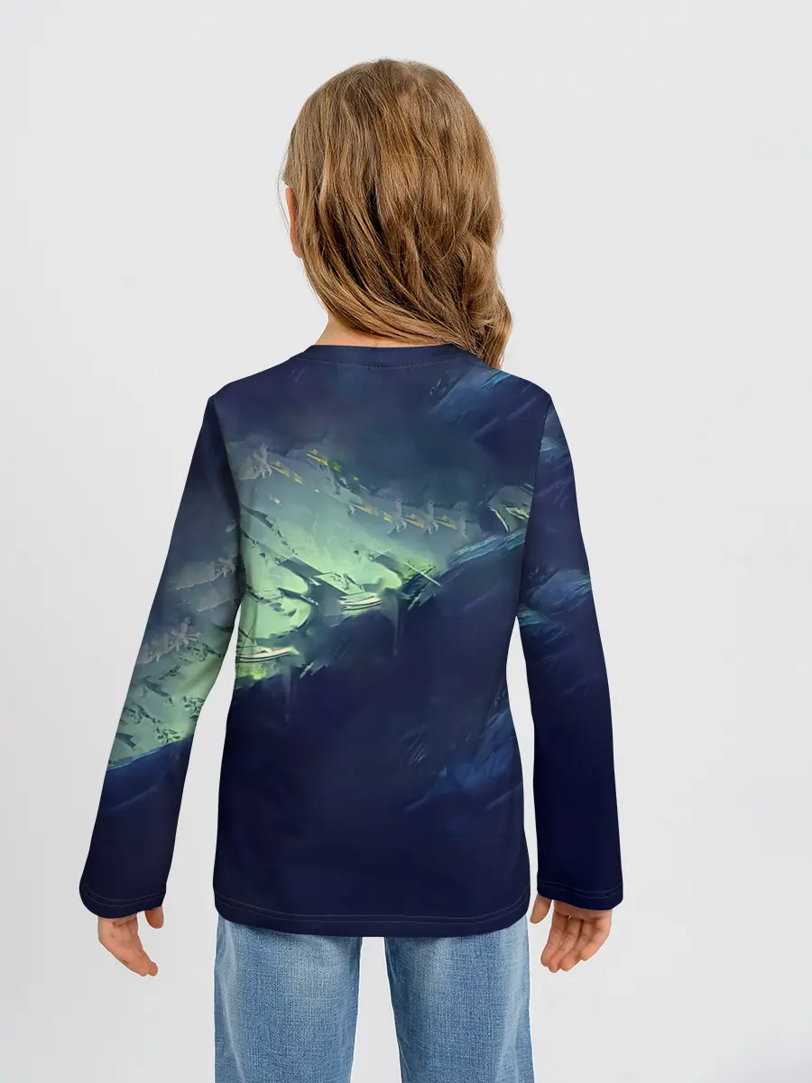 Детский лонгслив / Зеленая маска Канеки Кен