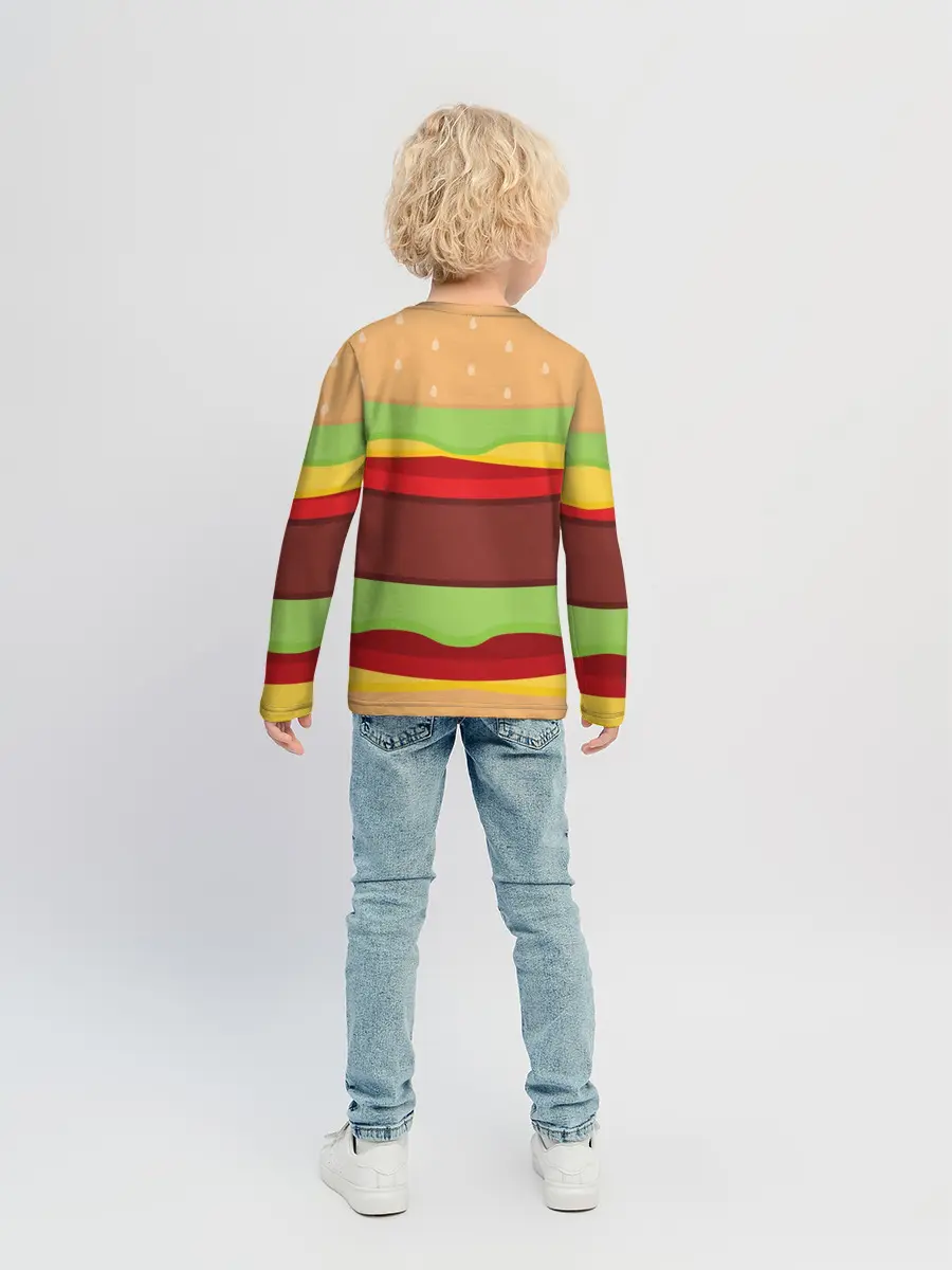 Детский лонгслив / Бургер