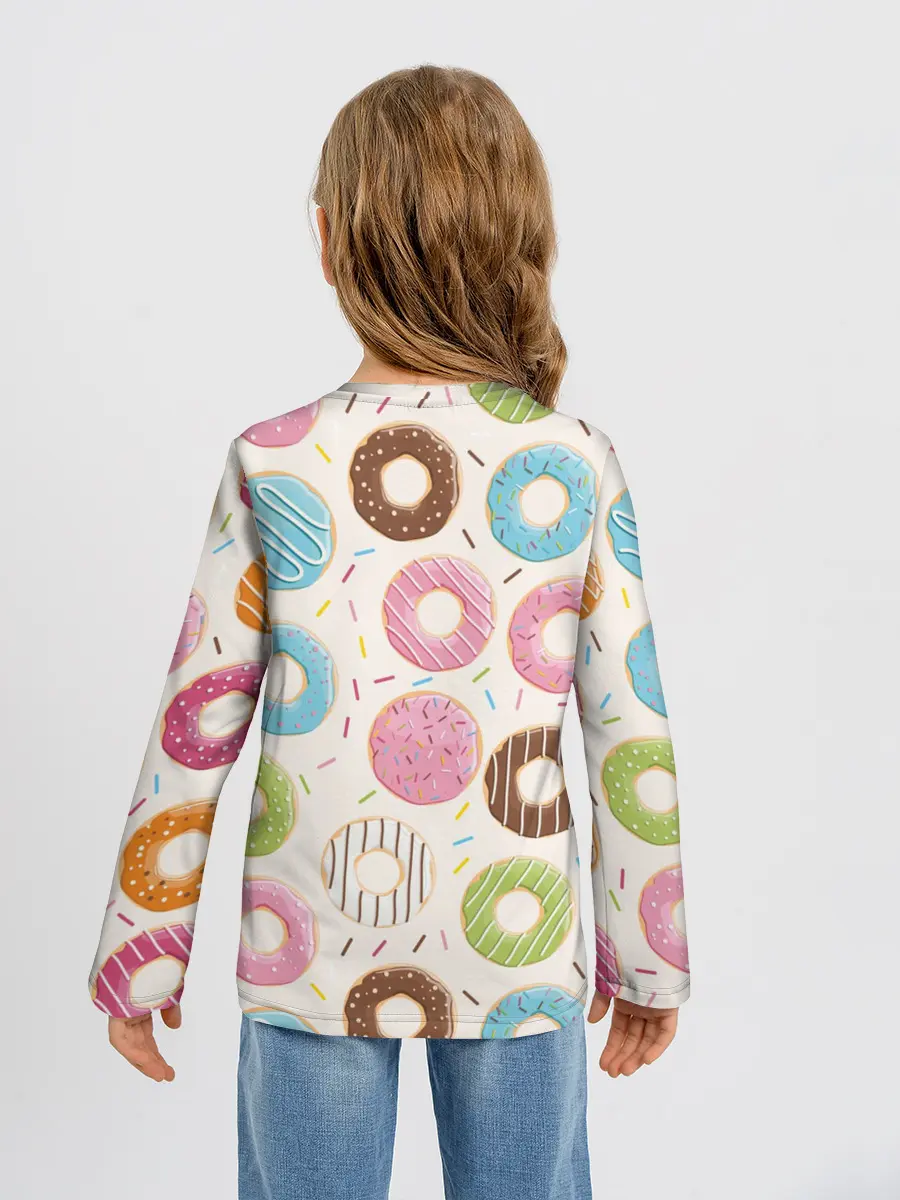 Детский лонгслив / Пончики / Donuts