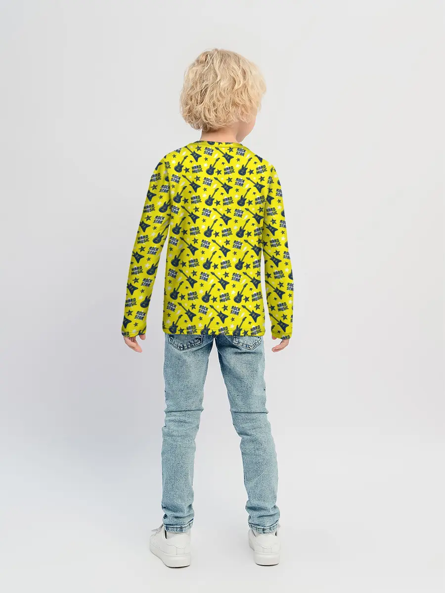 Детский лонгслив / Рок-звезда