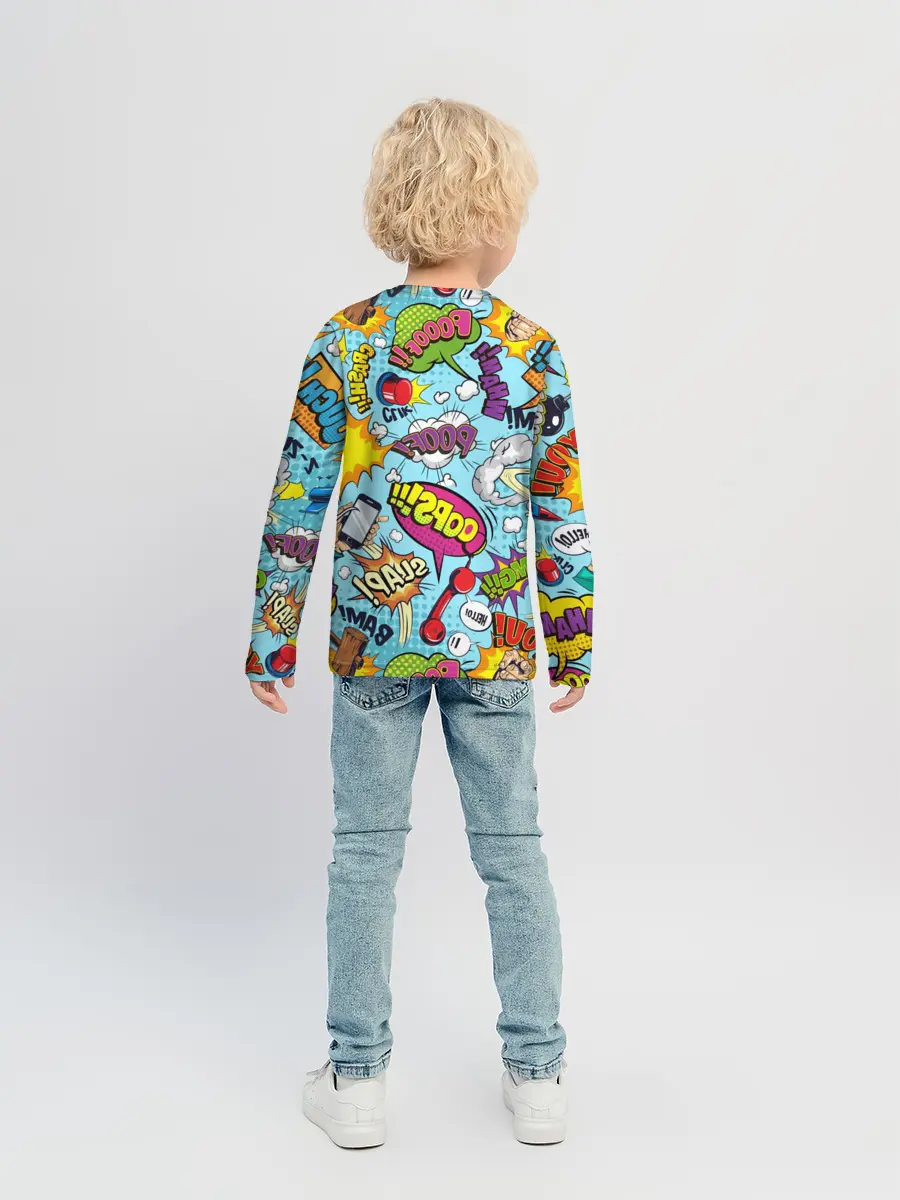 Детский лонгслив / Комиксы