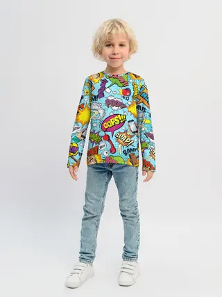 Детский лонгслив / Комиксы