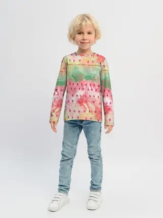 Детский лонгслив / Бархатный арбуз