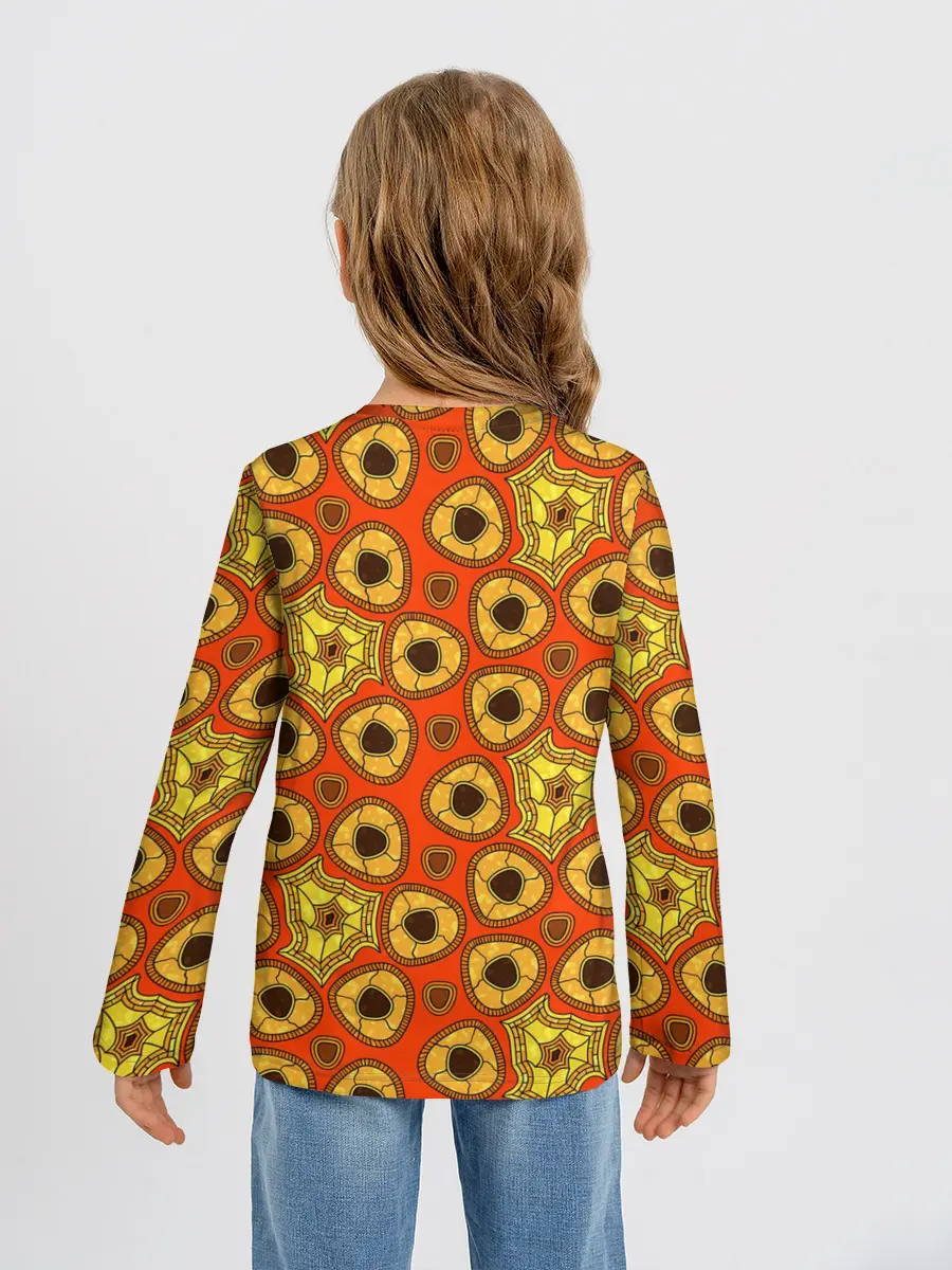Детский лонгслив / Древний африканский узор