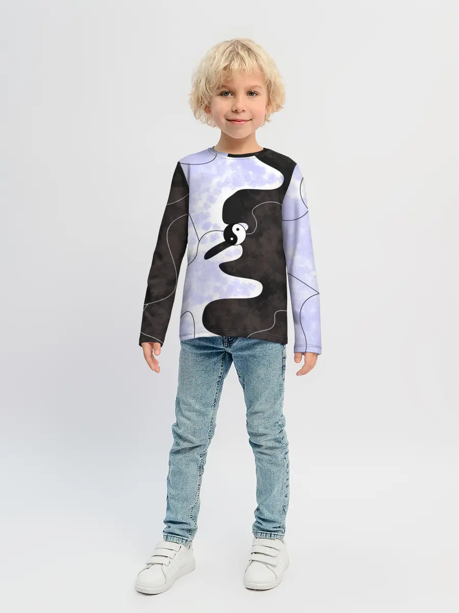 Детский лонгслив / Инь-Янь