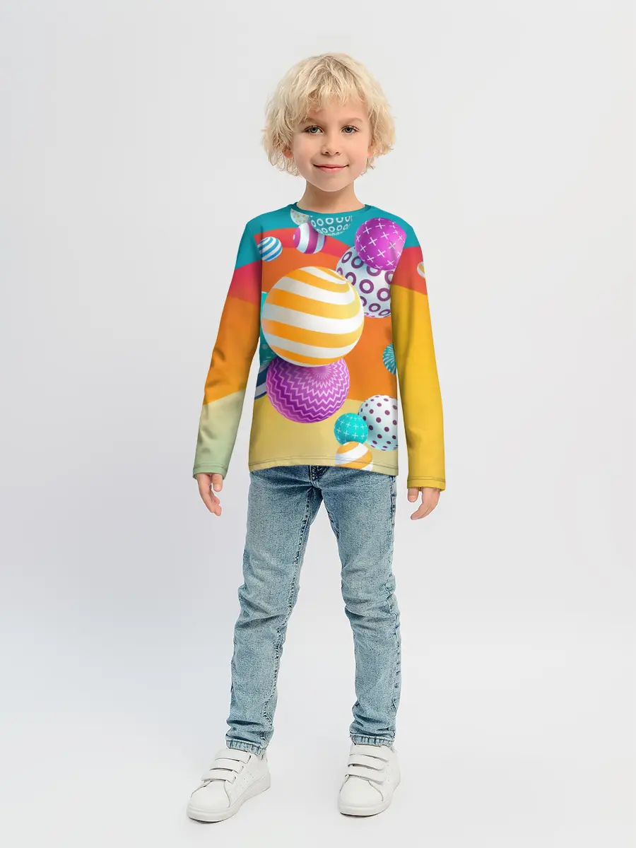 Детский лонгслив / Мячики