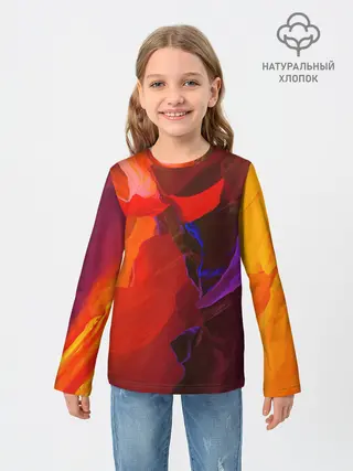 Детский лонгслив / Горная абстракция
