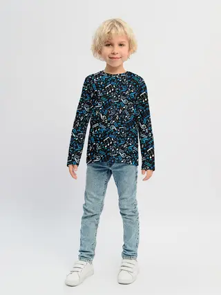 Детский лонгслив / Ноты