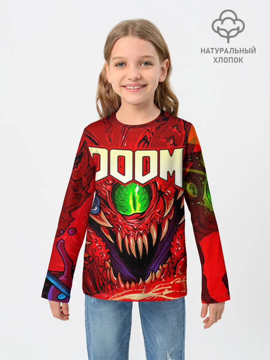 Детский лонгслив / DOOM Eternal