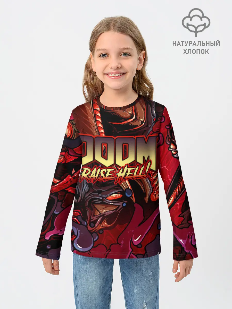 Детский лонгслив / DOOM Eternal