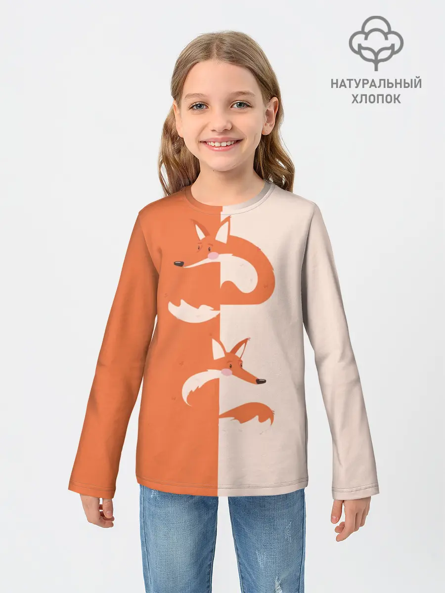 Детский лонгслив / Лисичка-сестричка