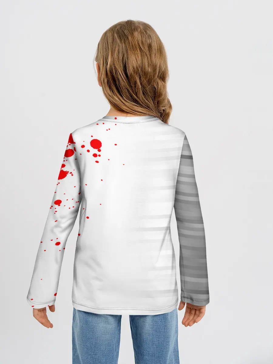 Детский лонгслив / Kaneki Ken красные капли