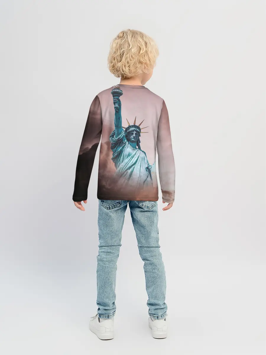 Детский лонгслив / Статуя свободы