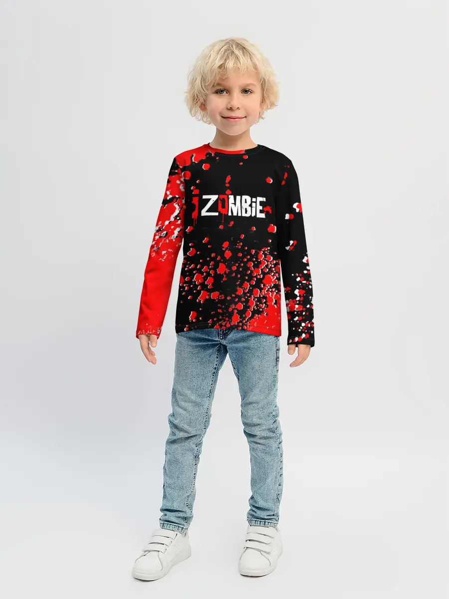 Детский лонгслив / я зомби