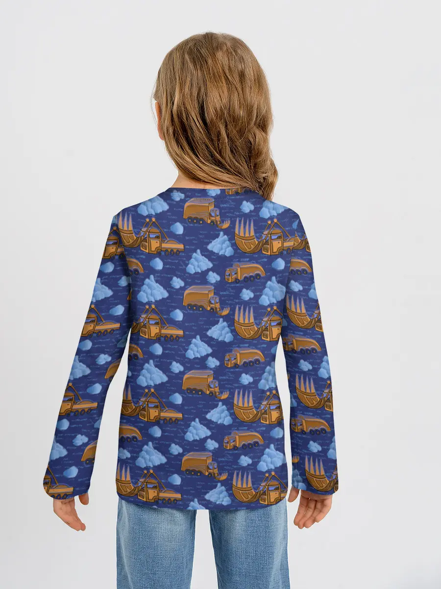 Детский лонгслив / Весна, но все еще снежная.