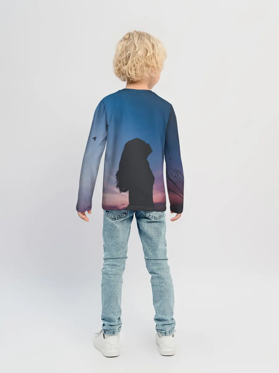 Детский лонгслив / Девушка