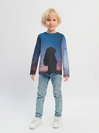 Детский лонгслив / Девушка
