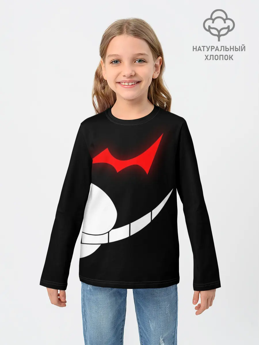 Детский лонгслив / monokuma пол лица