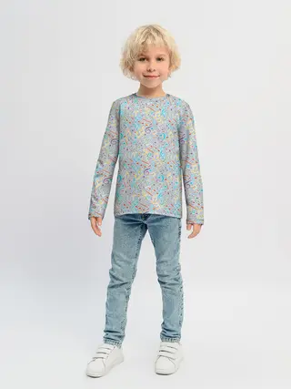 Детский лонгслив / Музыкальные ноты