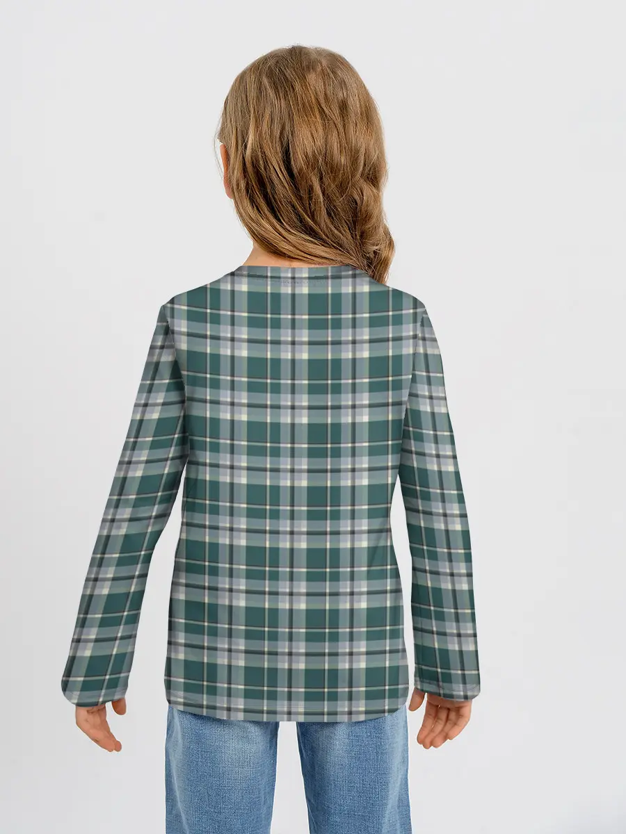 Детский лонгслив / Узор в клетку