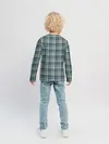 Детский лонгслив / Узор в клетку