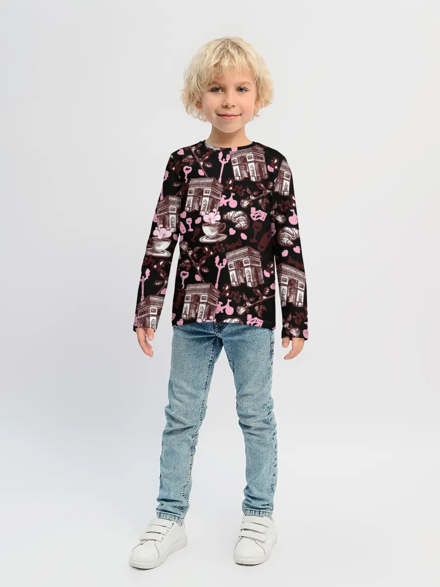 Детский лонгслив / Париж / Paris
