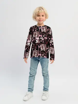 Детский лонгслив / Париж / Paris