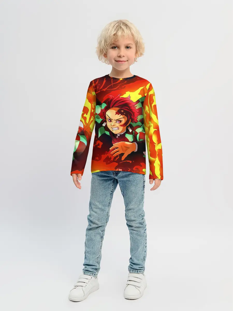 Детский лонгслив / КЛИНОК РАССЕКАЮЩИЙ ДЕМОНОВ