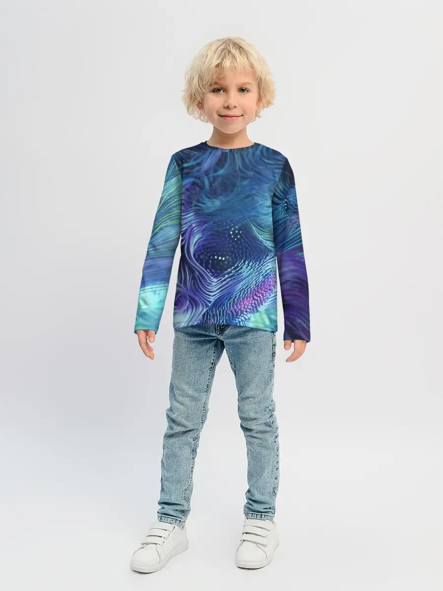 Детский лонгслив / Абстракция