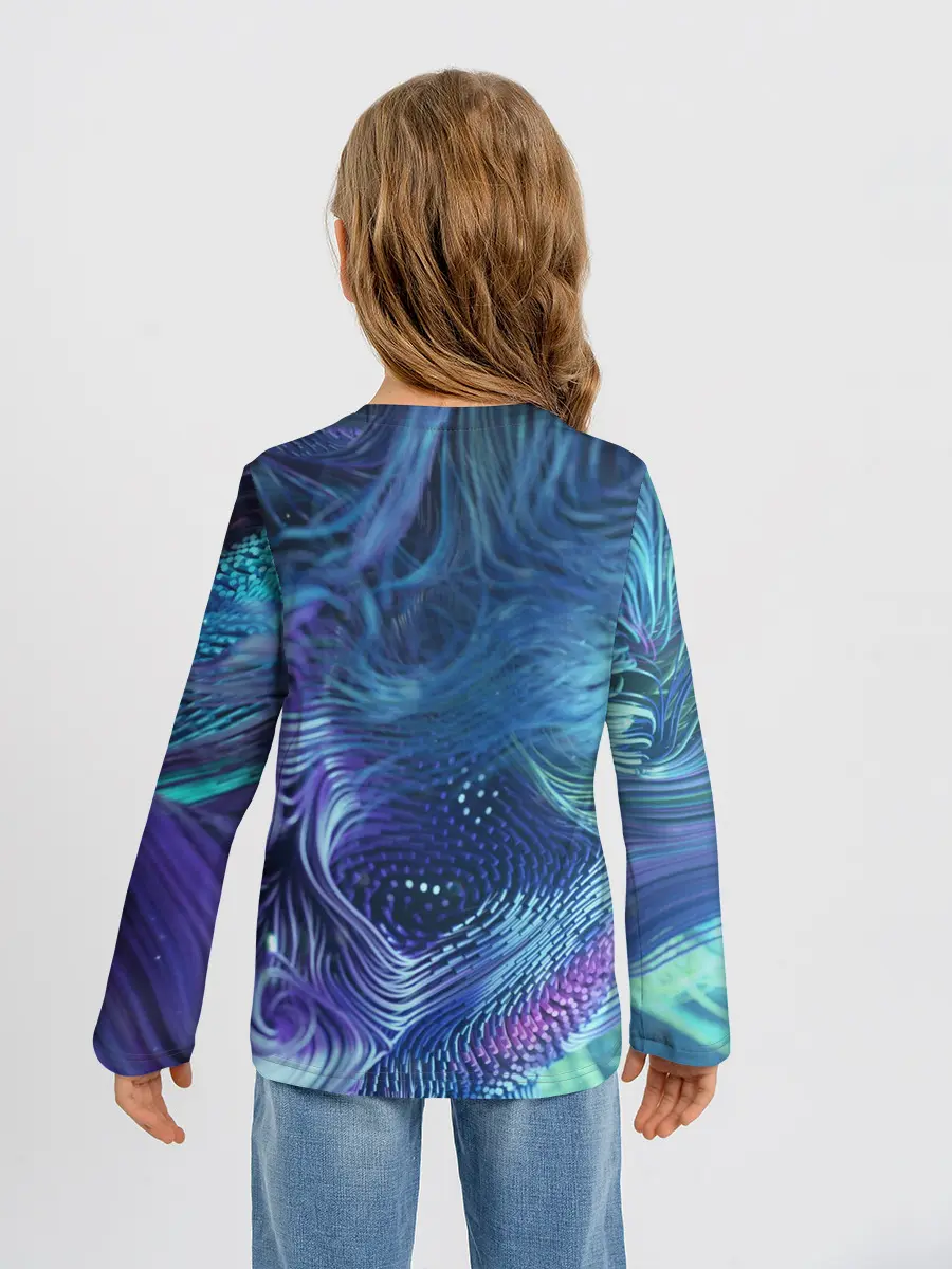 Детский лонгслив / Абстракция