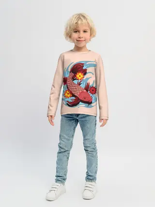 Детский лонгслив / Японский Карп