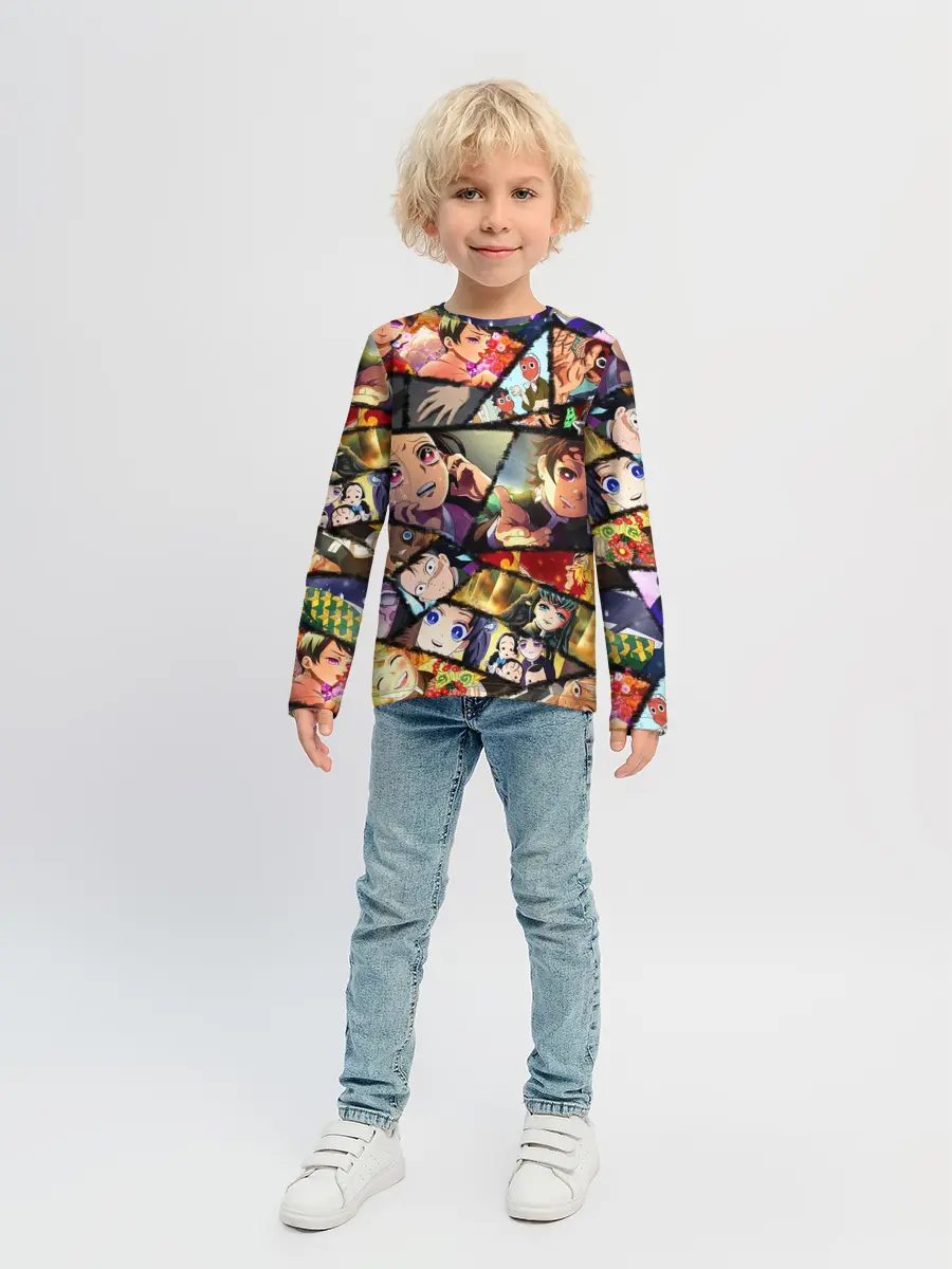 Детский лонгслив / КЛИНОК РАССЕКАЮЩИЙ ДЕМОНОВ