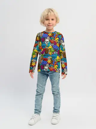 Детский лонгслив / Граффити