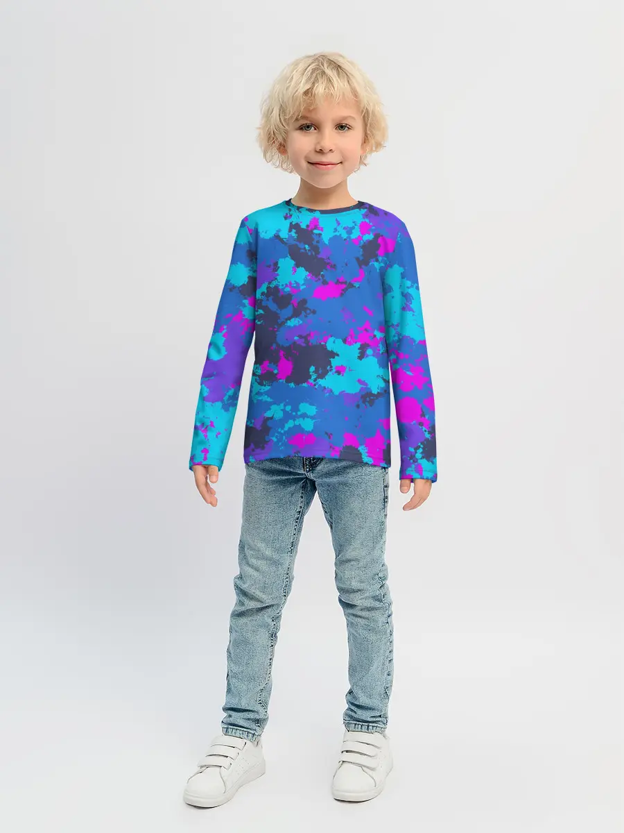 Детский лонгслив / Неоновые краски