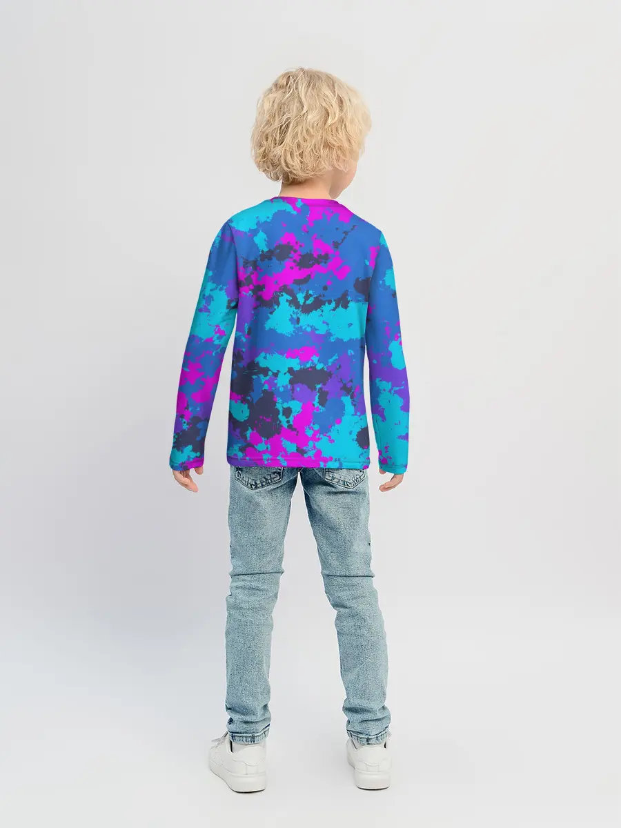 Детский лонгслив / Неоновые краски
