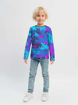 Детский лонгслив / Неоновые краски
