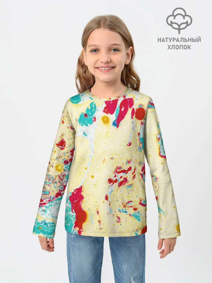 Детский лонгслив / Текстура