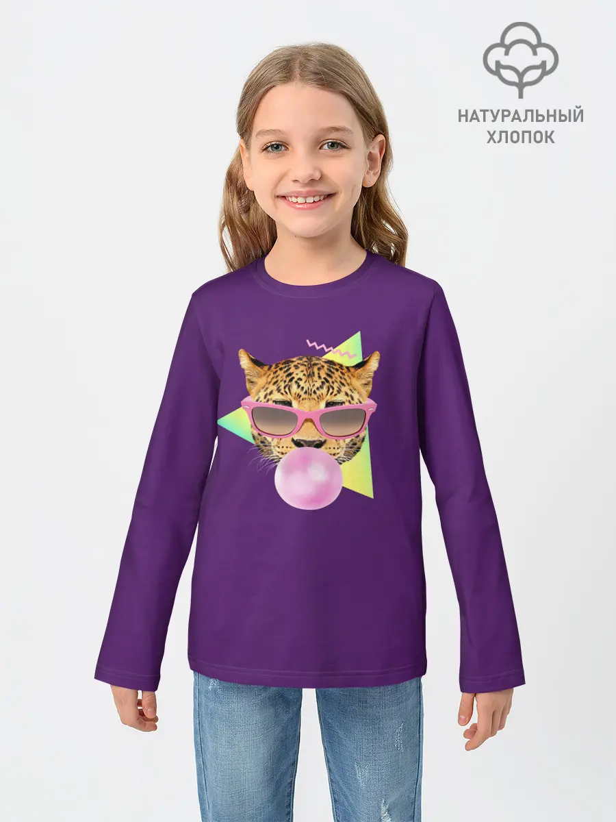 Детский лонгслив / Тигр БАБЛ ГАМ